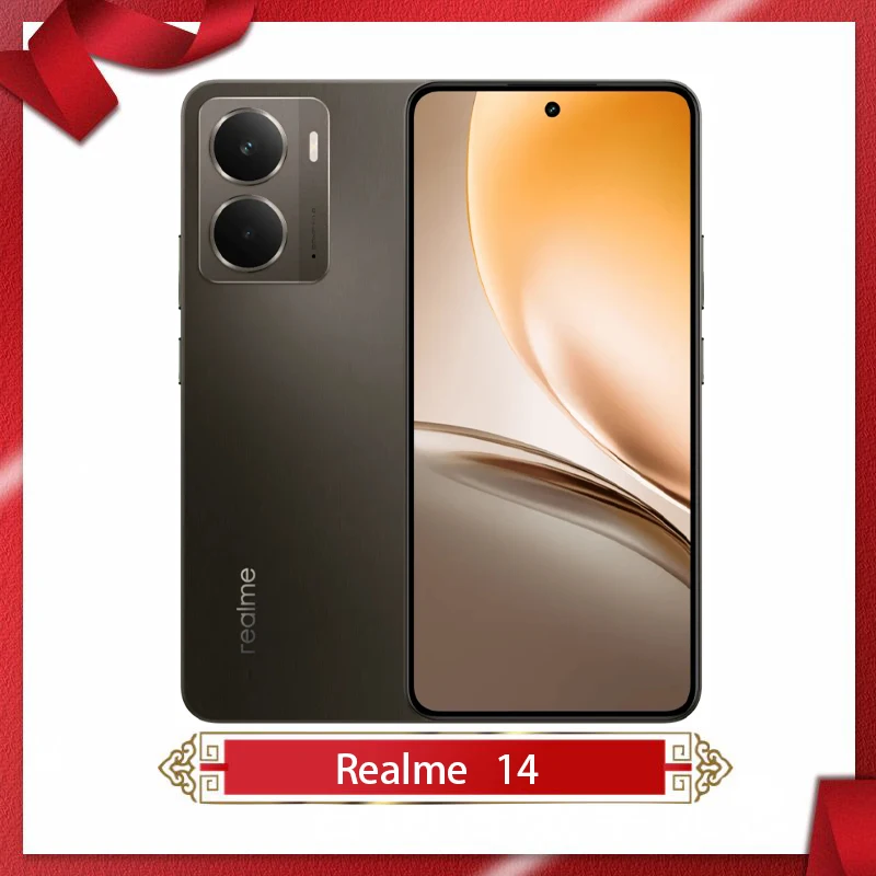 جديد Realme 14 5G هاتف محمول Snapdragon6 Gen4 6.67 بوصة AMOLED 120 هرتز 50 ميجابكسل كاميرا 45 واط فلاش شاحن 6000Mah IP69 NFC OTA أندرويد 15