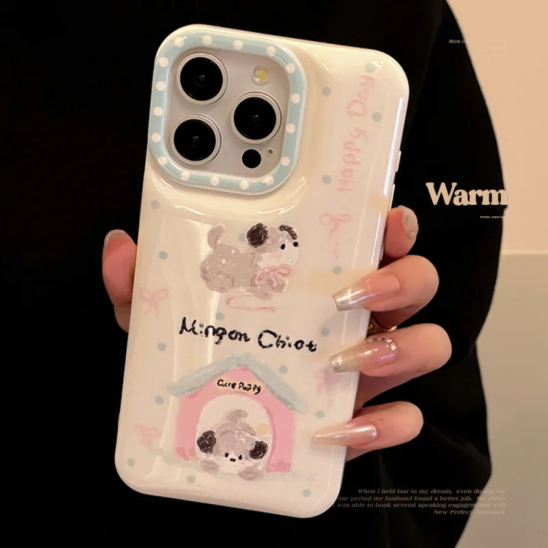 

NicheinsDog Apple14Phone caseiphone15Silicone11Applicable16pro maxAnti-Fall12Super Cute
