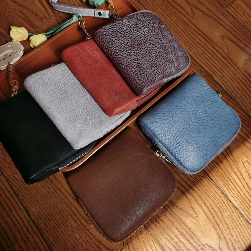 Genuine Leather Zip Luxury Travel Jewelry Bag Custom Name Crocodile Patterned Leather Bracelet Storage Bag Woman Card Coin Purse