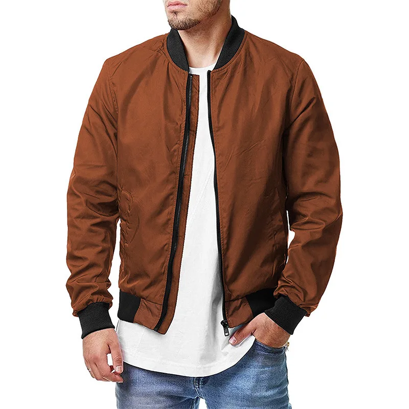 2024 High quality Spring and Autumn European cross-border sports and leisure pilot jacket, new outdoor fashion large men\'s jacke