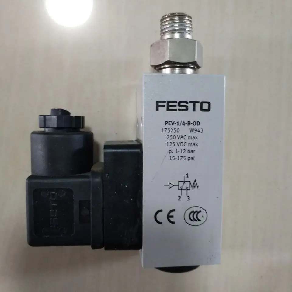 

Brand New Pressure Switch 250VAC PEV-1/4-B-OD 175250 Pneumatic Pressure Switch