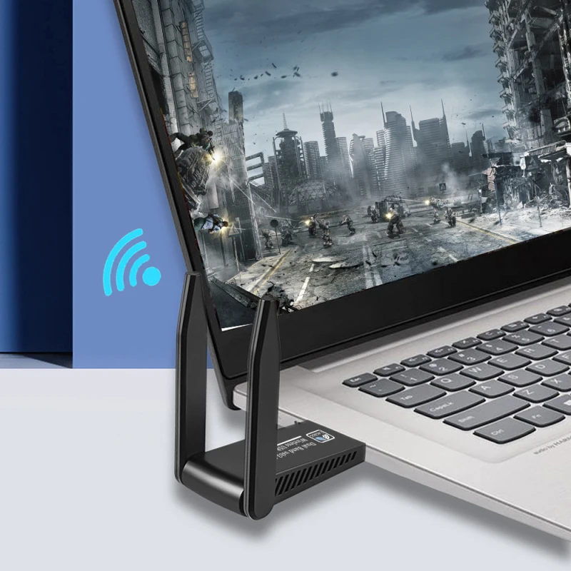 USB 3,0 Wi-Fi адаптер 1300 Мбит/с, два диапазона 2,4 ГГц и 5 ГГц