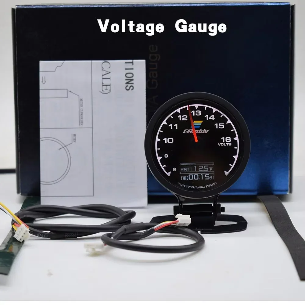 62MM GReddi Messgerät 7-Farben-LED Digitalanzeige Boost Turbo Volt Display Wasser- & Öltemperatur Kraftstoffdruck Drehzahl Vakuum AFR Anzeige – Detail 12
