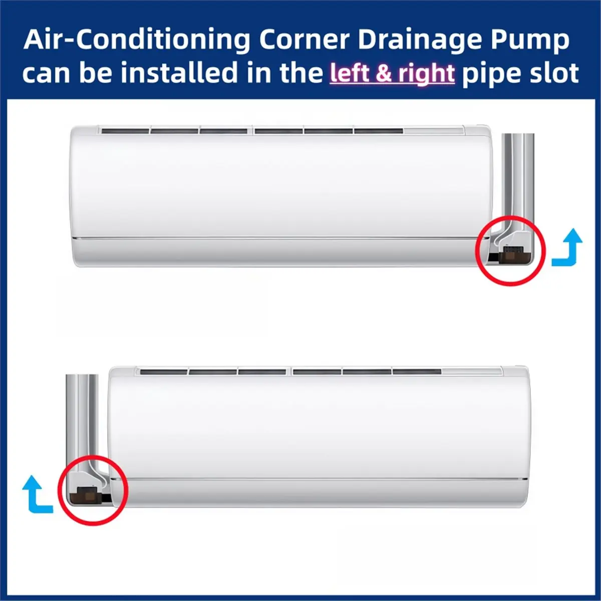Neuer Trend: 220V 24L/H Automatische Ultra-Leise Kondensatpumpe HS-24C Kondensat-Hebepumpen 1-3P für Klimaanlagen-Entwässerung