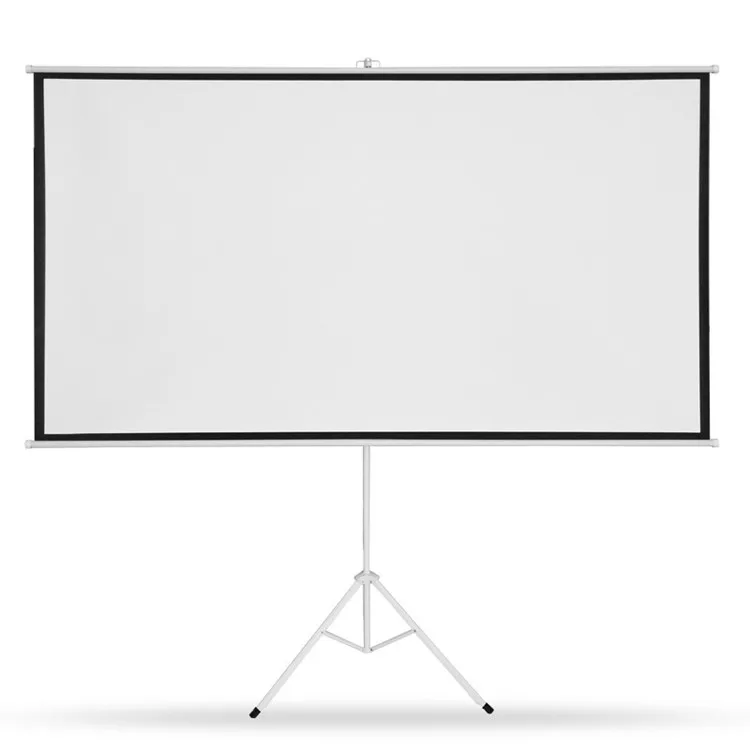 Tripod Stand Portable Projection Screen Support 4K 3D 16:9/4:3 White Fiberglass/Plastic Optional