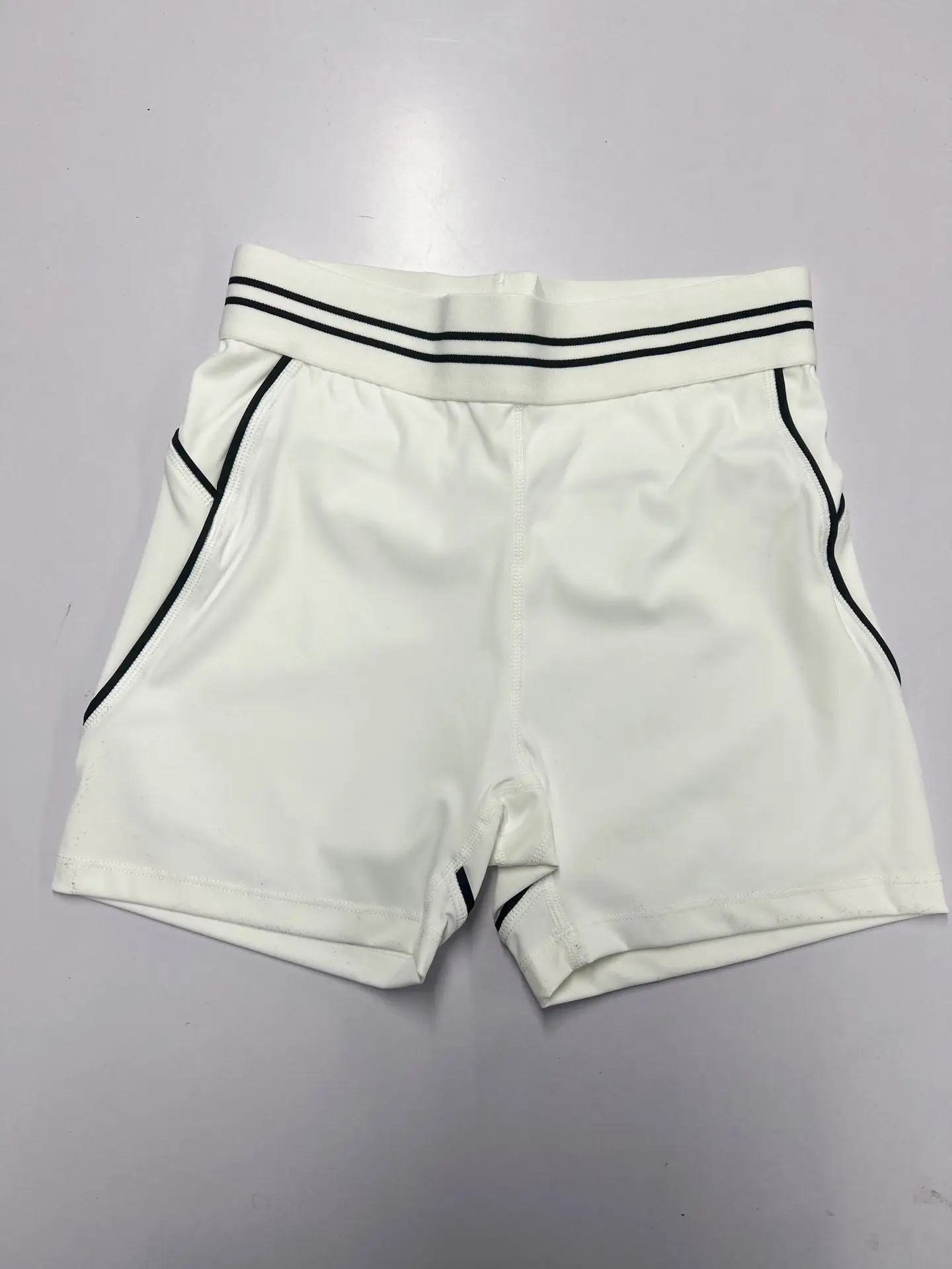 Damesondergoedlijn Contrastkleur Nude Shorts Set Beauty Back Pullover Strakke sportkleding Dames Gym Sport Fitnesskleding