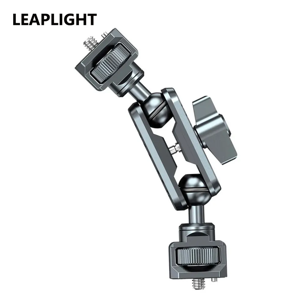 

2025 Upgrae Metal Magic Arm W Double Ball Head 360 1/4''Screw Extend Mount for DSLR Camera Monitor Video Mic Light Tripod