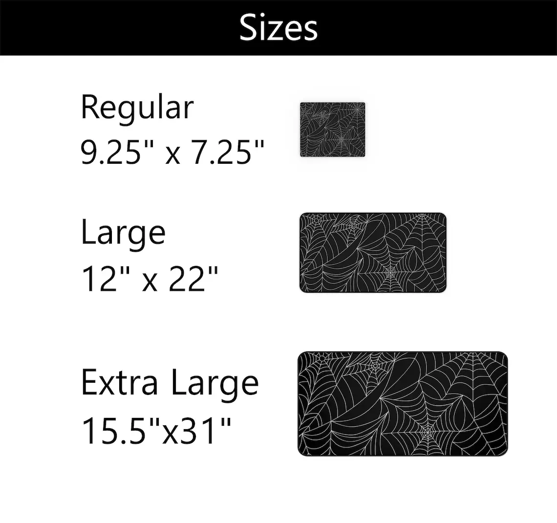 Long Cute Desk Mat Home Decor Birthday Gift Large PC Gaming Mouse Pad XXL Goth Spiderweb Mousepad Aesthetic Desk Setup Carpet