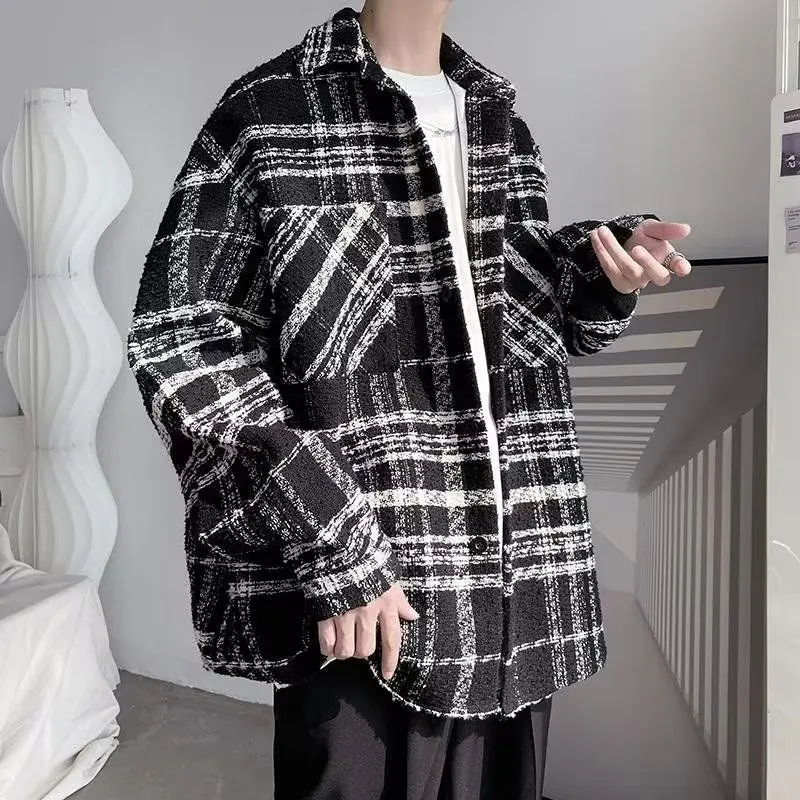 

Свободный крой, мужская куртка в стиле хип-хоп, весенне-осенняя повседневная уличная одежда, Гонконгский Sle, Harajuku, корейская версия, модное пальто