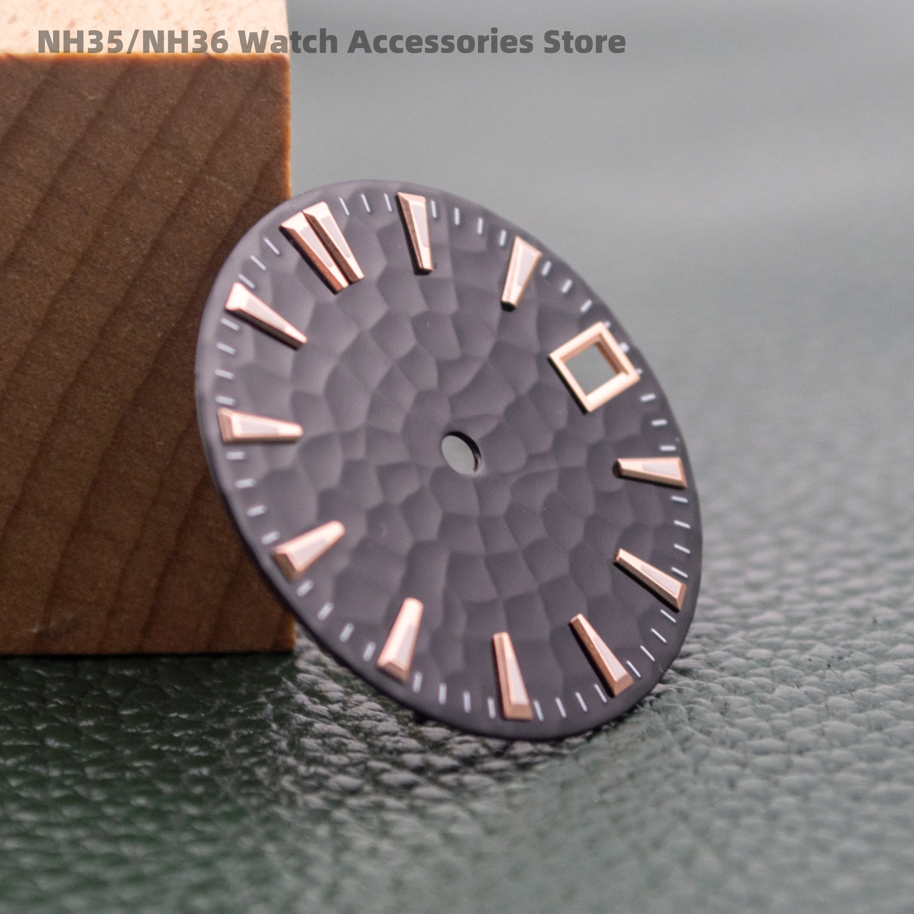 NH35 الطلب 28.5 مللي متر الأخضر مضيئة ساعة الطلب لتقوم بها بنفسك ساعة أجزاء ل NH35 الميكانيكية ساعة يد تعمل بالحركة وجوه اكسسوارات أجزاء