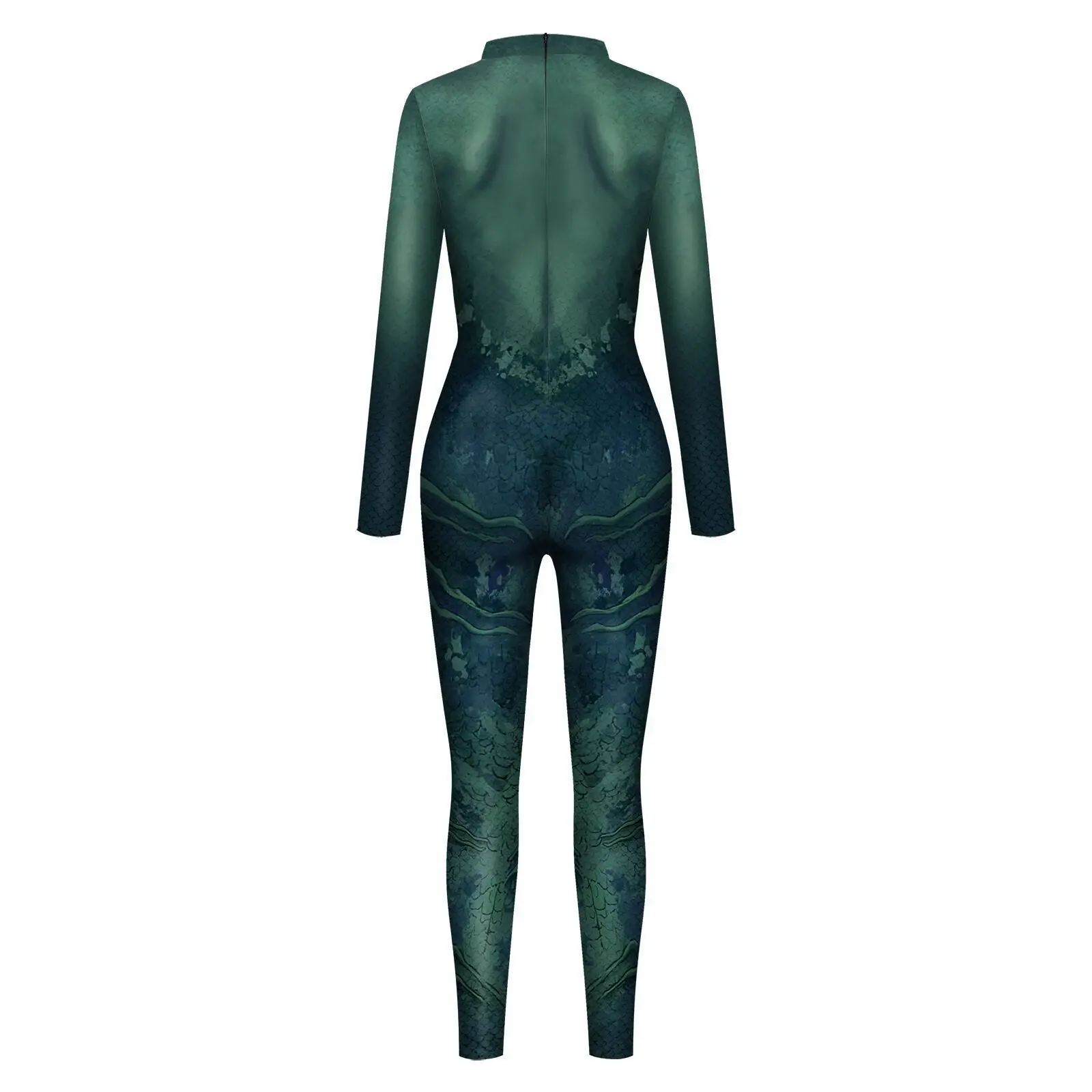 Damen Glänzender Pailletten-Muster Bedruckter Zentai-Bodysuit Traditioneller Lustiger Jumpsuit Halloween Karneval Party Aufführungskostüme – Detail 13