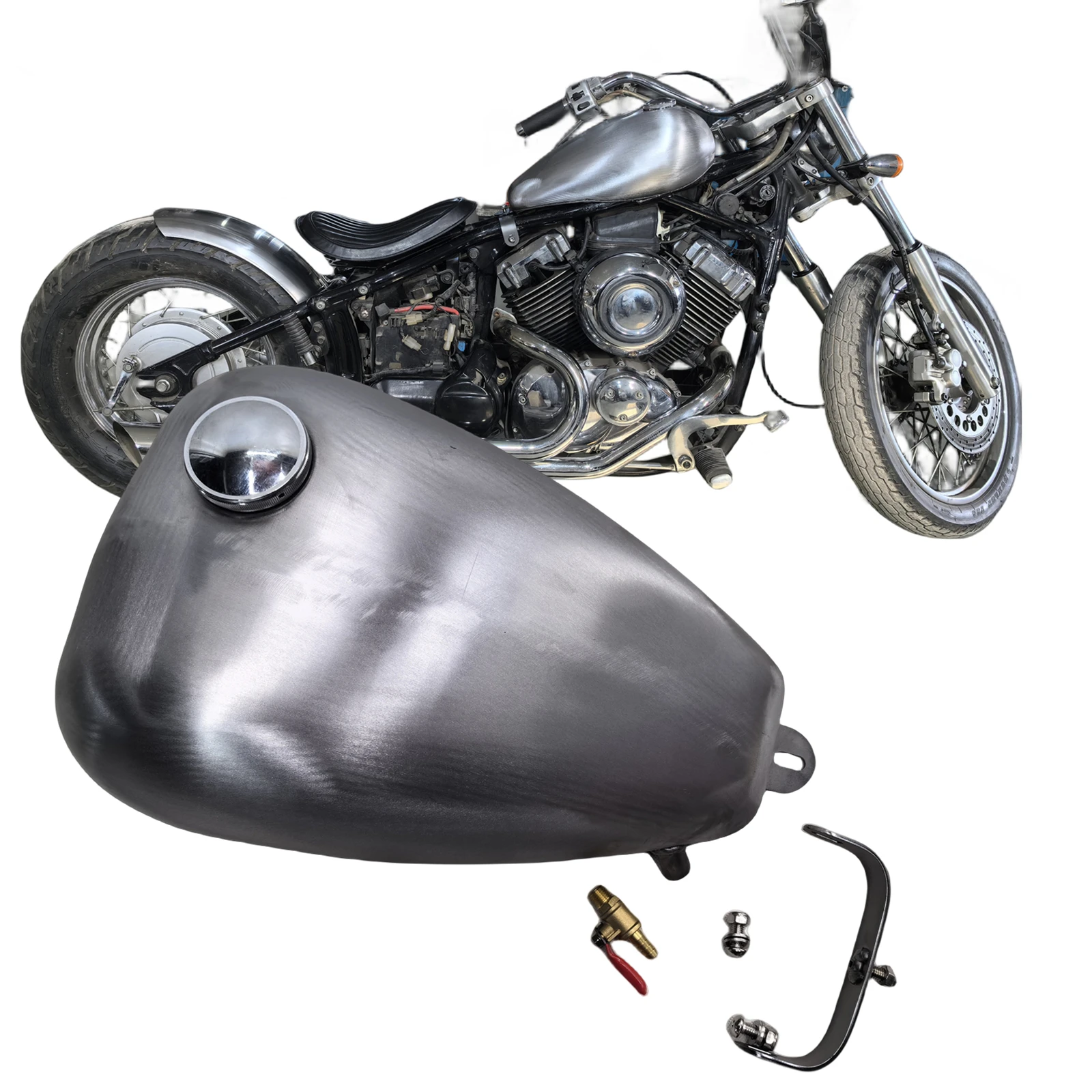 

For YAMAHA DRAGSTAR 400 650 7L Motorcycle Petrol Gas Fuel Tank