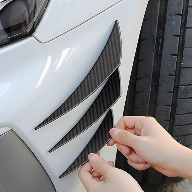 

6Pcs universal Front Bumper Lip Decoration Diffuser Splitter Fins Body Spoiler Car Body Prevent scratches Accessory
