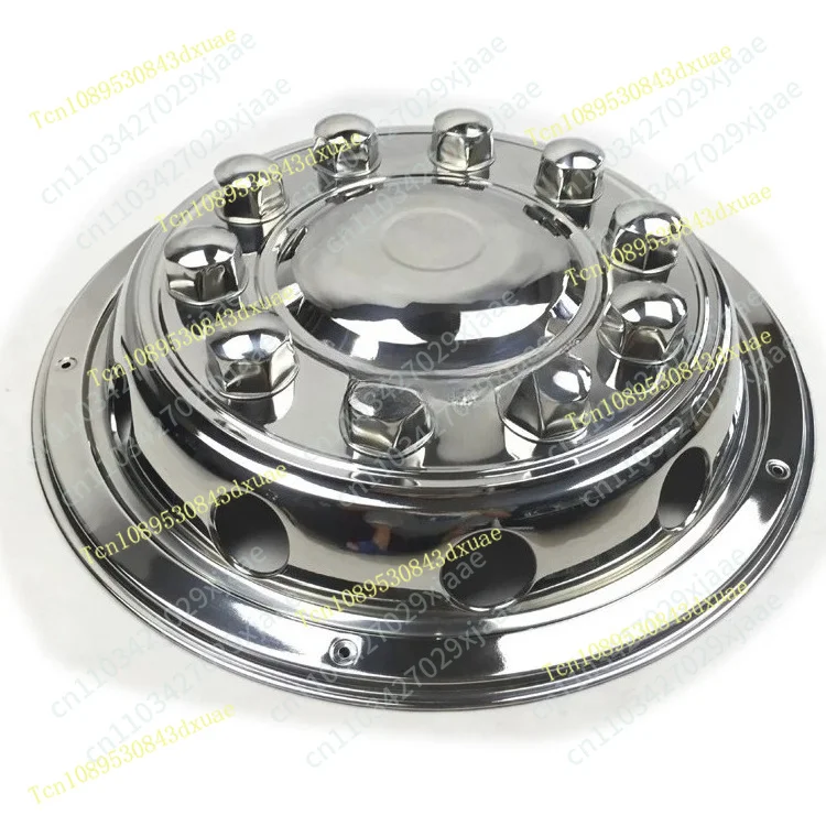 New 10 hole hubcap wheel cover 22.5 inch luxury all-inclusive bus van stainless steel modified car accessories