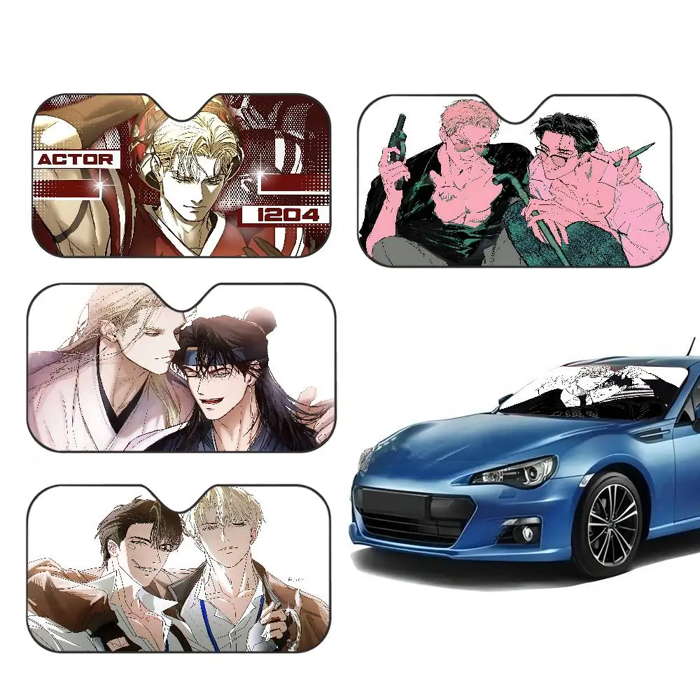 flashlight bl Anime Car Windshield Foldable Sun Shade Cover Block Reflector Portable Breathable Anti UV Protector Screen