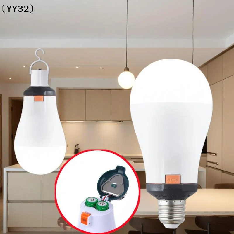 

1Pcs E27 15W Energy Saving 18650 Battery Outdoor Lamp LED Automatic Charging Emergency Bulb Power Failure Backup Light〔YY32〕