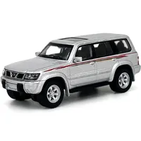1:64 Scale Nissan Patrol 1998 Y61 Static Car Model 1/64 Metal Diecast Miniature Vehicle Models Adults Kids Toys Collection Gift