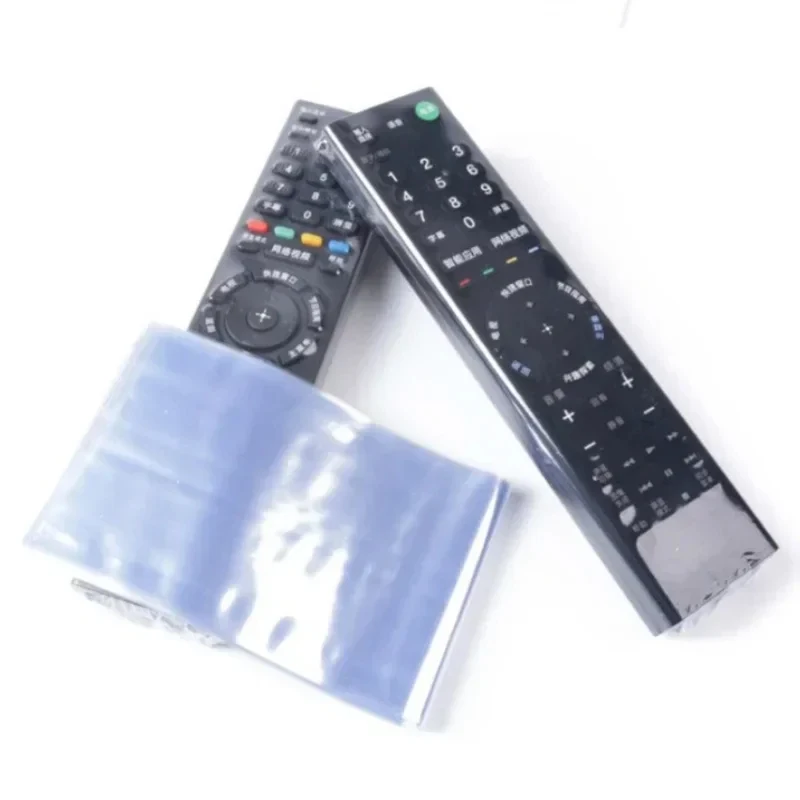 10-50pcs Transparent Heat Shrink Film TV/ Air Condition Remote Control Cover for Xiaomi for Samsung Universal Protective Bag