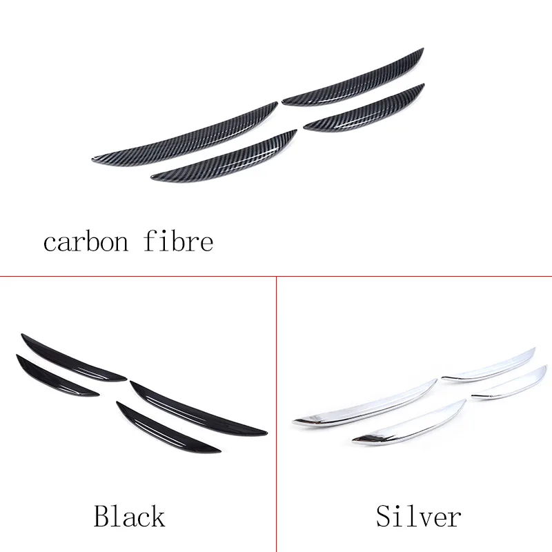 For Mercedes Benz GLC X254 2023 2024 Car-styling ABS Carbon Fiber/Silver/Black Car Air intake grille Strips Trim Car Accessories