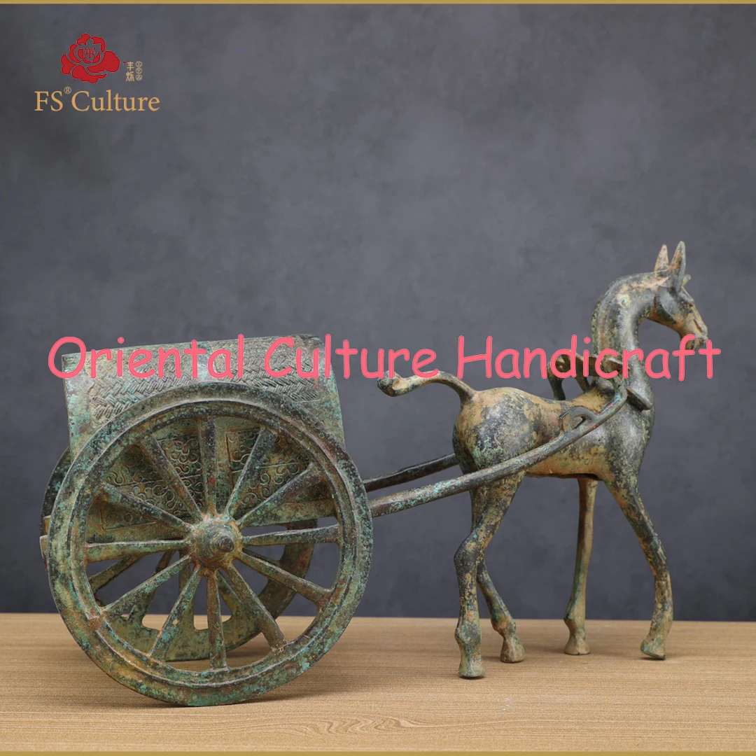 Imitation Of Chinese Zhou Dynasty Bronzes, Horse-Drawn Carriages, Exquisite Handicrafts, Collectibles, Ornaments