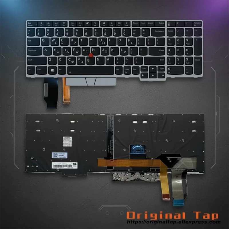

GR Greek for Thinkpad E580 E585 E590 T590 P53S L580 L590 P52 P72 P53 P73 01YN673 01YN753 Backlit Keyboard