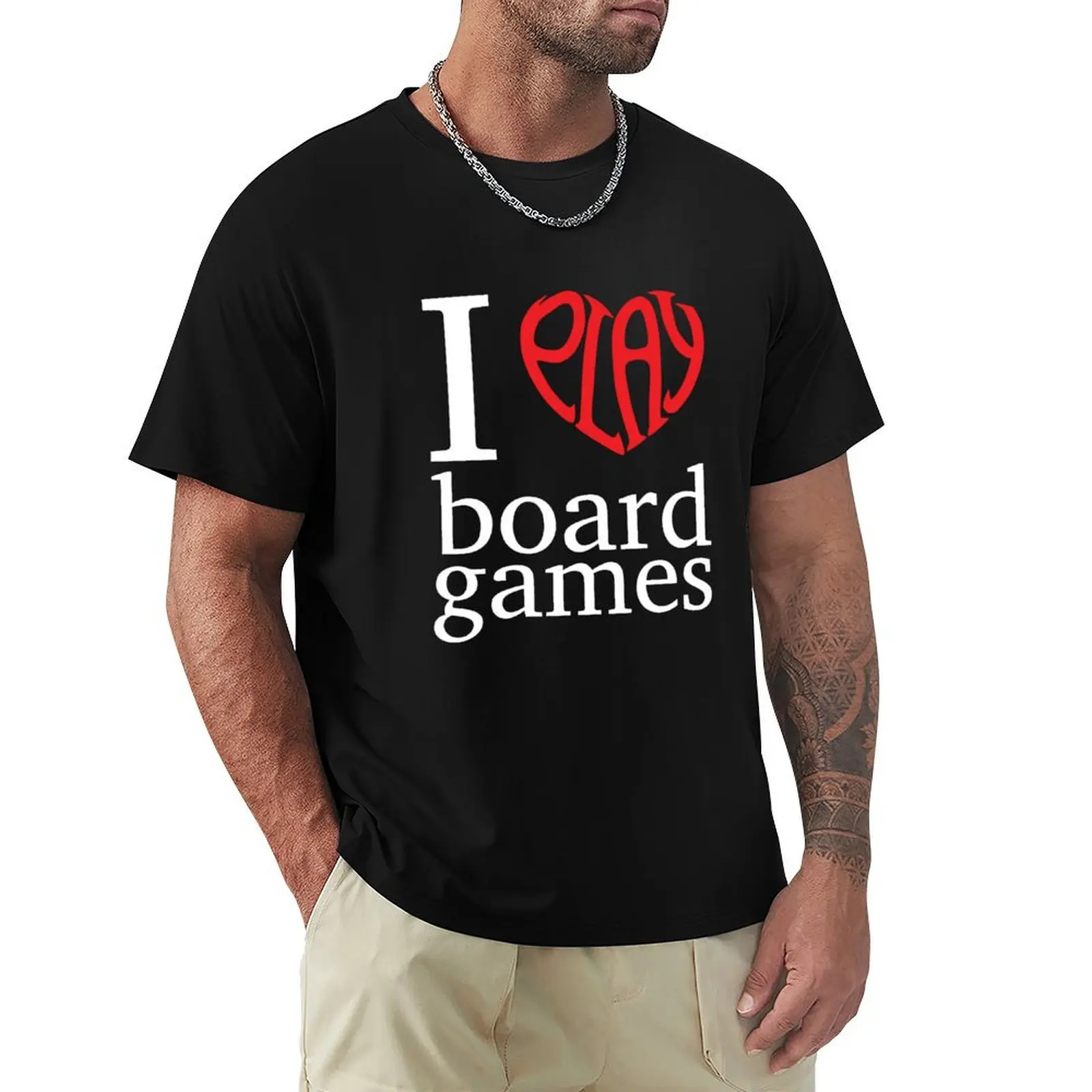 I play board games T-shirt aesthetic clothes graphics quick-drying plain men t shirt