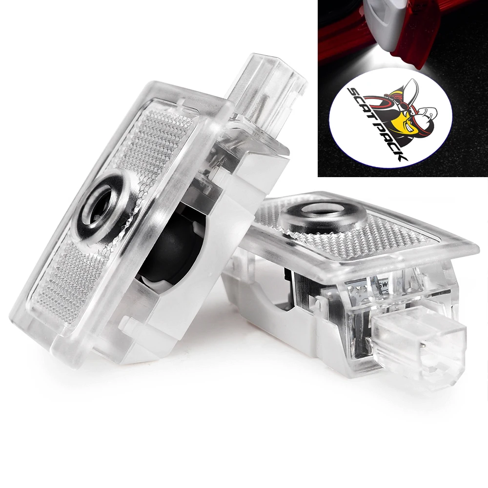 Proyectores de bienvenida de alfombra para Dodge Door Light 3D Ghost Shadow Light para Dodge Magnum 2005-2008 Charger 2006- Avenger 2008-2014