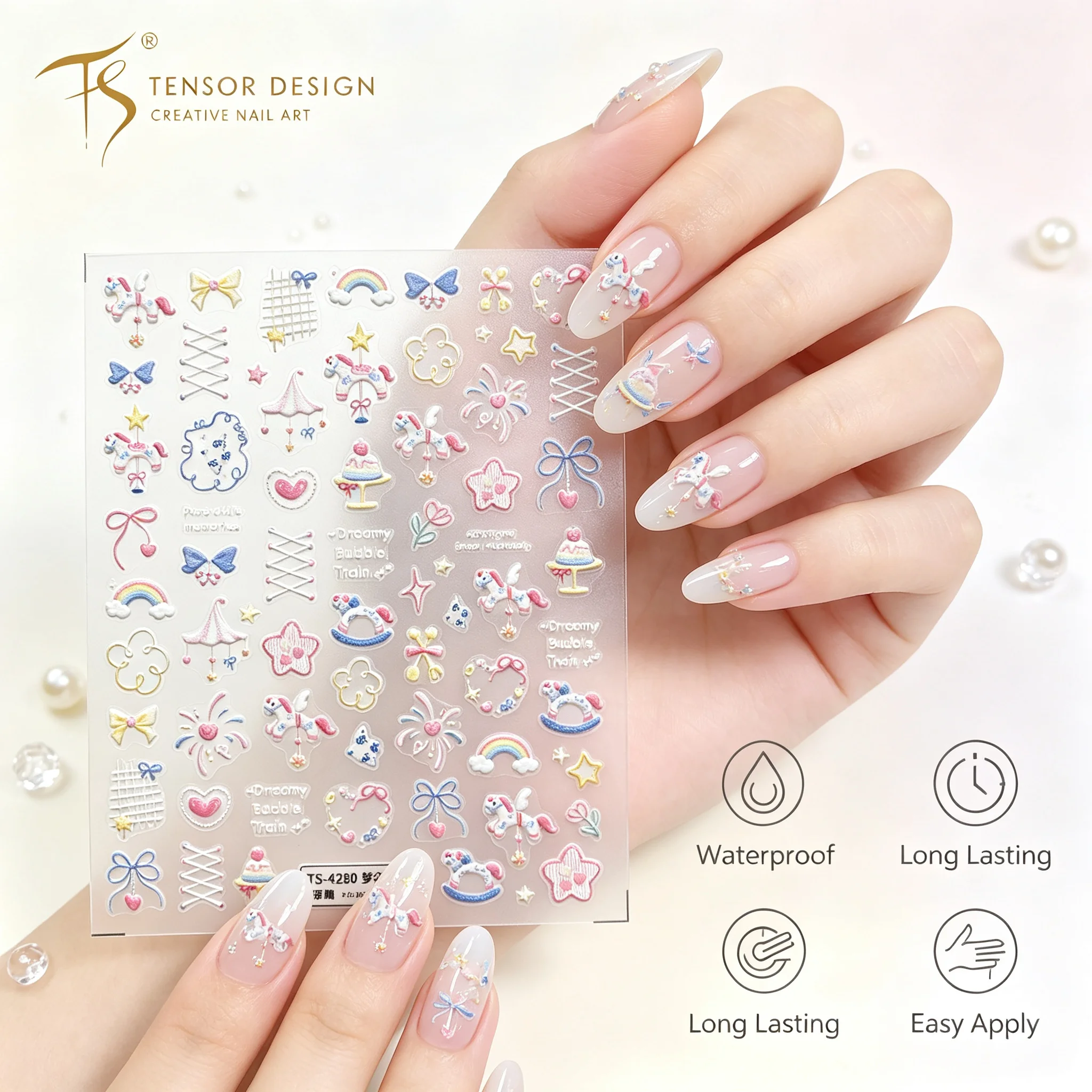 Autocollants 5D en relief TENS - Nail Art Elegan avis et prix