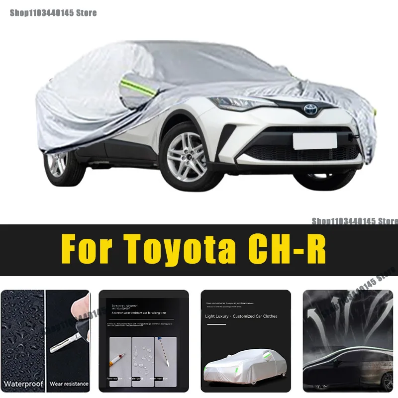 

Full Car Covers Outdoor Sun UV Protection Dust Rain Snow Oxford cover Protective For Toyota CH-R Accessories car umbrella