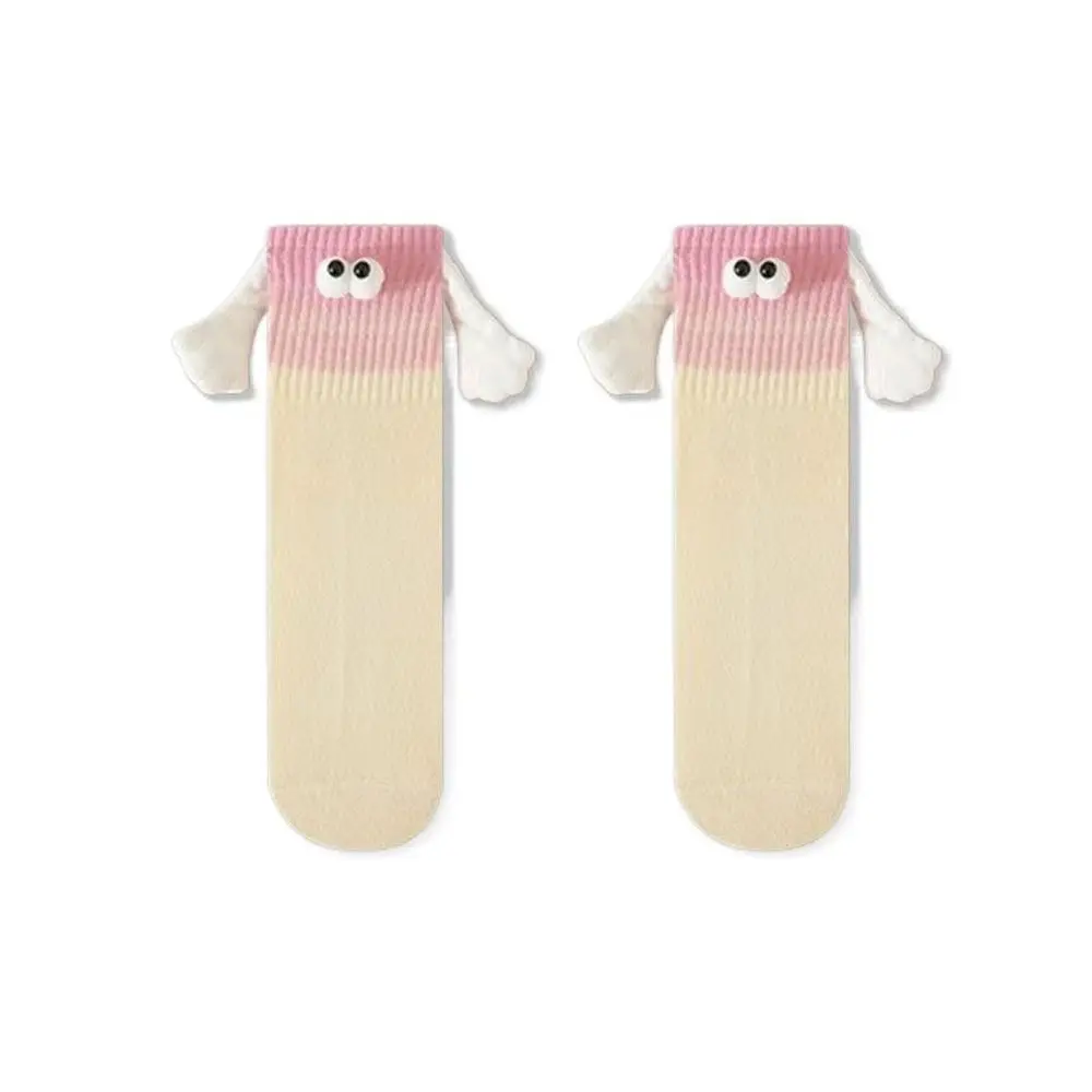 

Summer Thin Socks Couple Holding Hands Sock Middle Tube Socks Can Hold Hands Holding Hands Socks Gradient Color