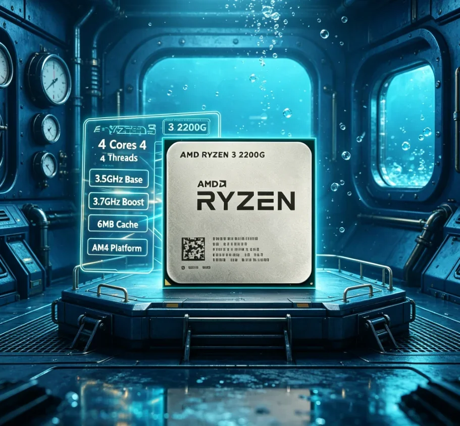 Online Course Special AMD R3 2200G Built-in Graphics Smooth Live Class Video Call Web Browsing Desktop APU Without Stock Cooler