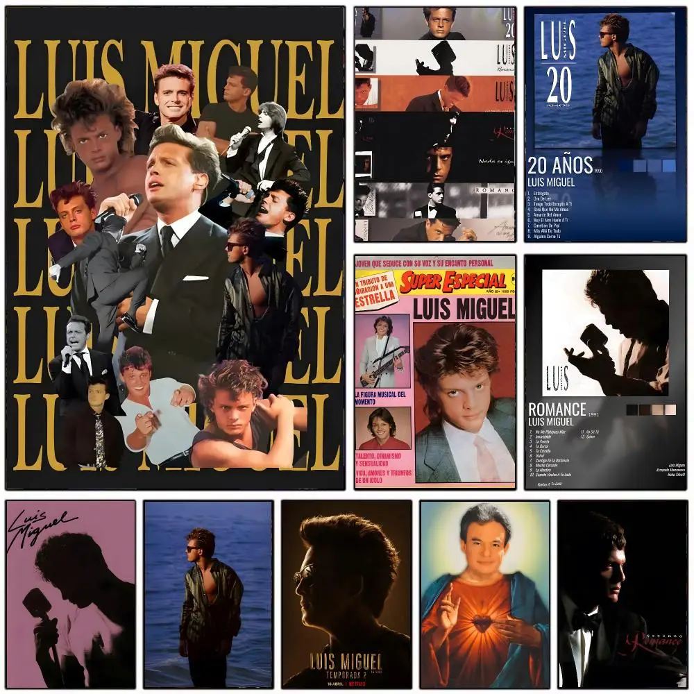 Latin Pop Singer L-Luis Miguel El Sol De Mexico Poster Modern Home Decoration Interior Design & Contemporary Wall Art Collection