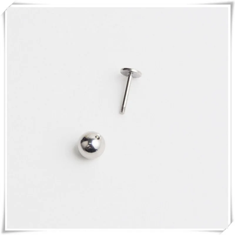 2PC 20G Tragus Helix 2-5mm Ball Stainless Steel Labret Lip Bar Nose Stud For Women Men Ear Cartilage Body Piercing Party Jewelry