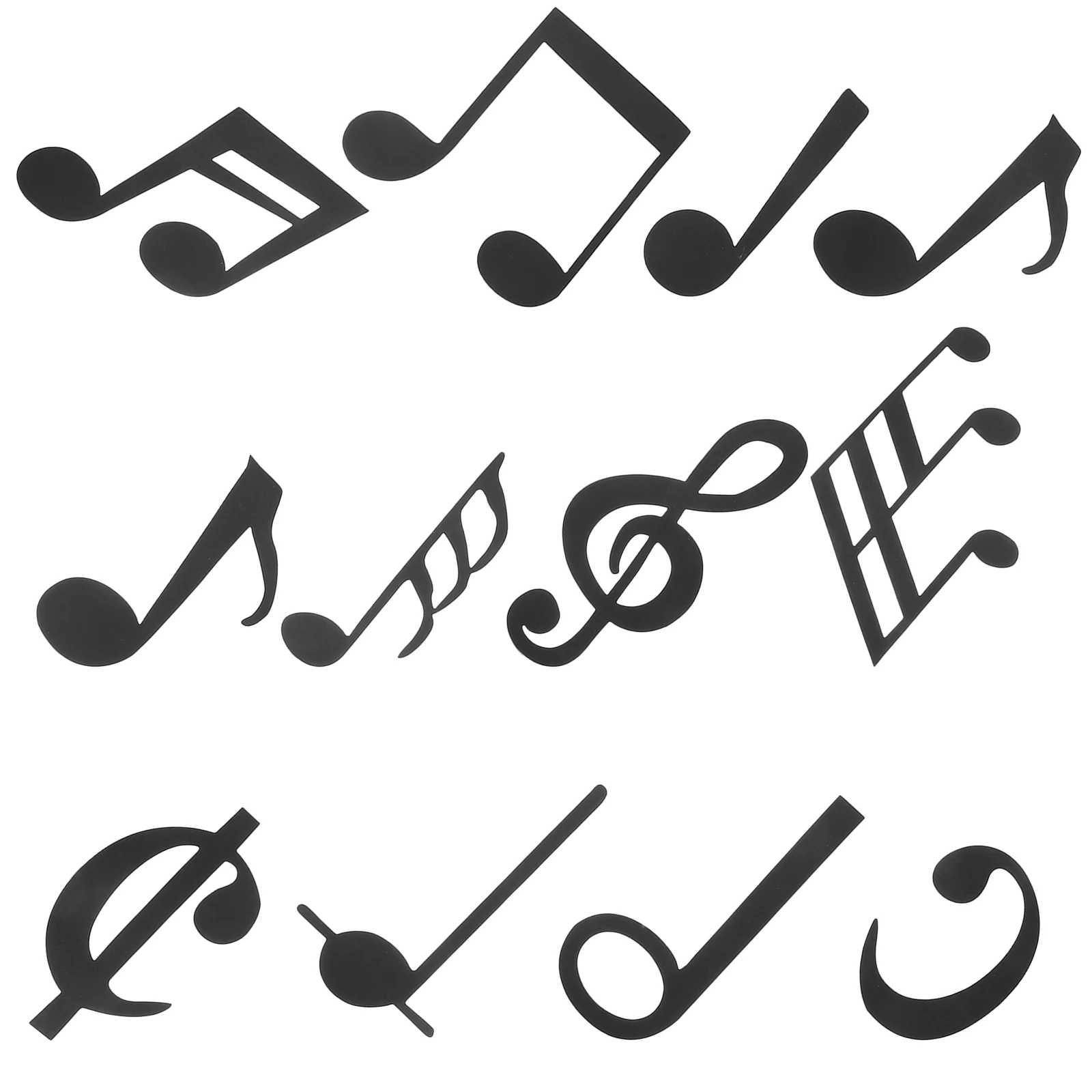 

12pcs Music Note Wall Decals Self Adhesive Note Stickers Decorative Music Note Stickers Indoor Note Stickers Coffee Shop Music N
