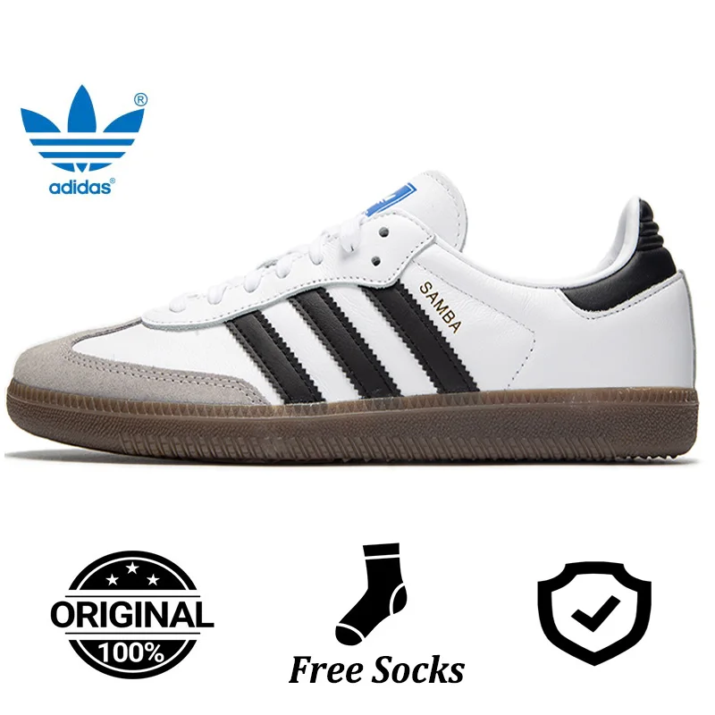 Adidas Originals Samba OG Men's Leather Suede Sneakers Retro Casual Streetwear Shoes B75806