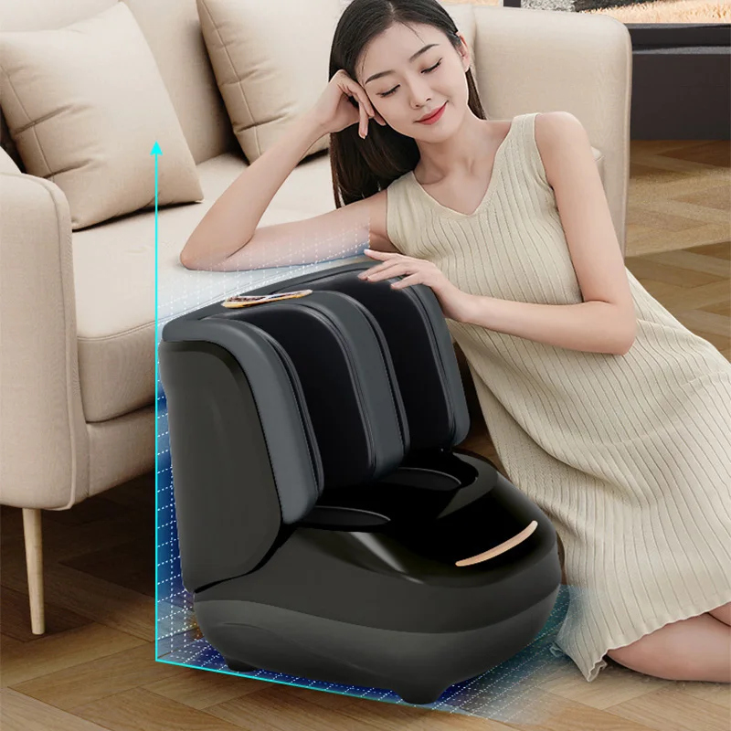 Shiatsu elétrica máquina de massagem nos pés compressão de ar amassar rolo massageador terapia de aquecimento infravermelho cuidados de saúde relaxante