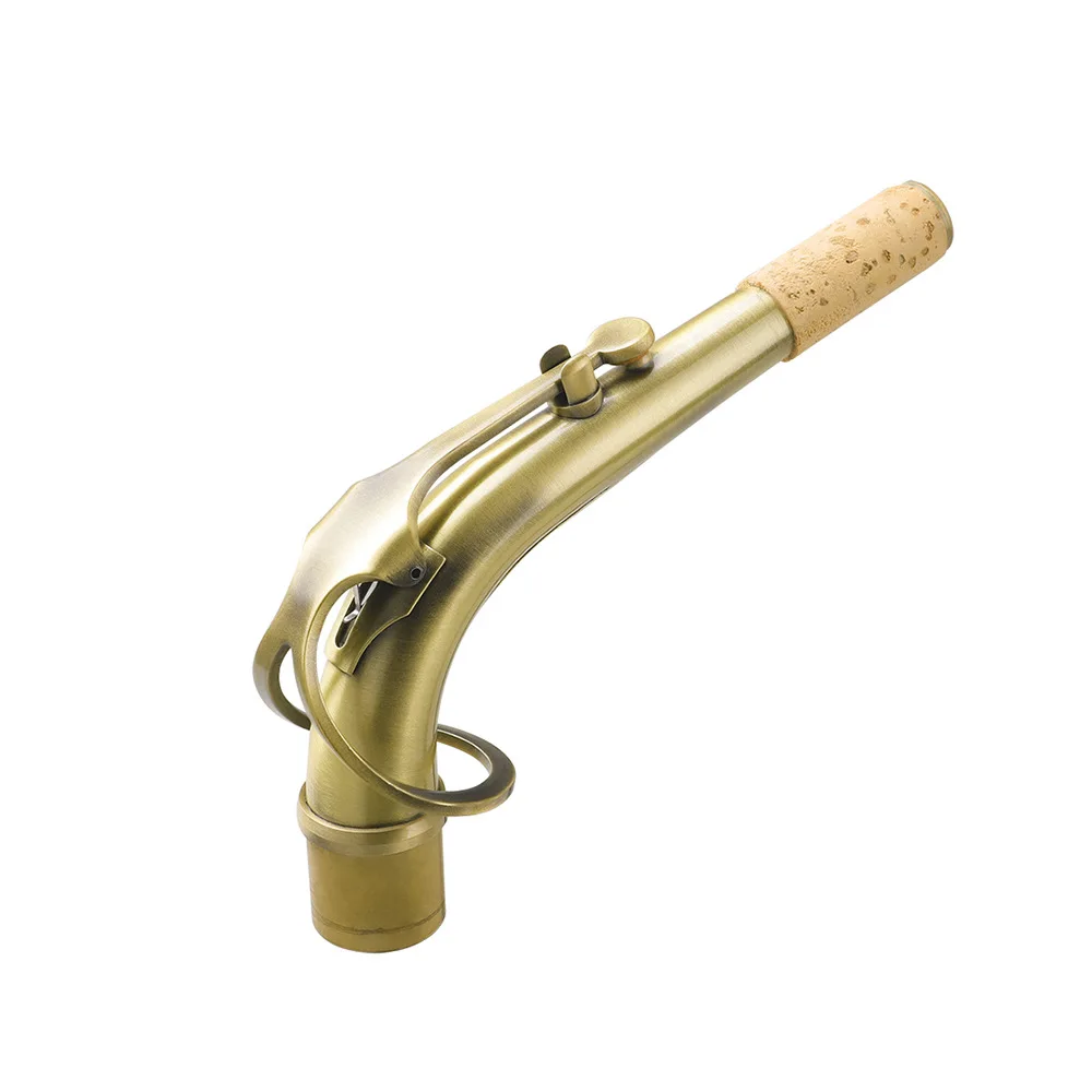 E Flat Alto Saxophone Curved Neck Brass Saxophone Mouthpiece Curved Pipe Antique Saxophone Neck Wind Instrument Accessories