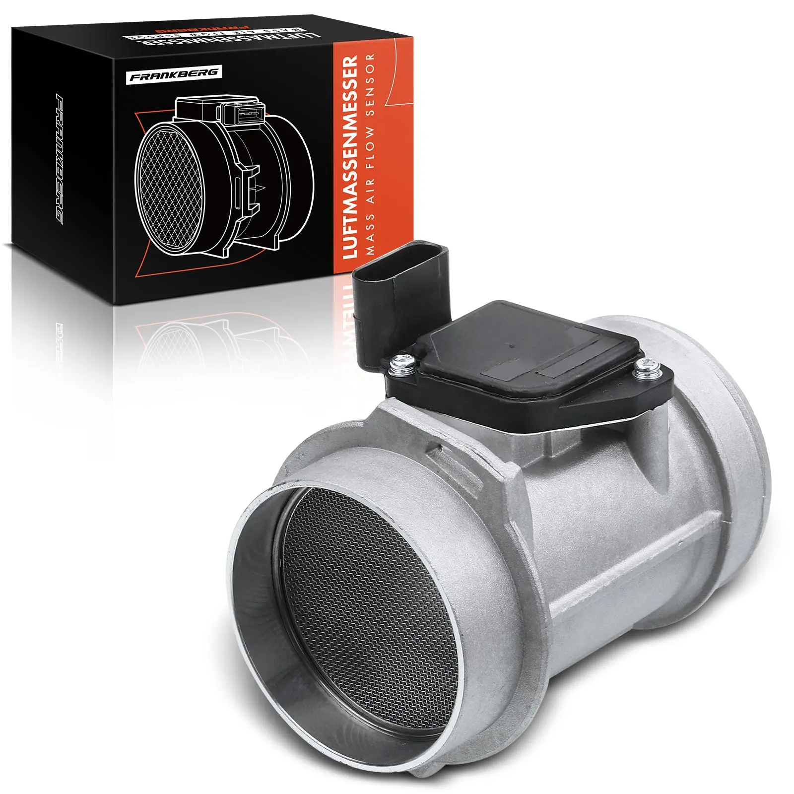 Frankberg 1x Mass Air Flow Meter voor VW Passat 3 B2 3B3 Passat Variant 3B5 3B6 Audi A4 8E2 8EC 8H7 A4 Avant 8E5 8ED 059906461DX