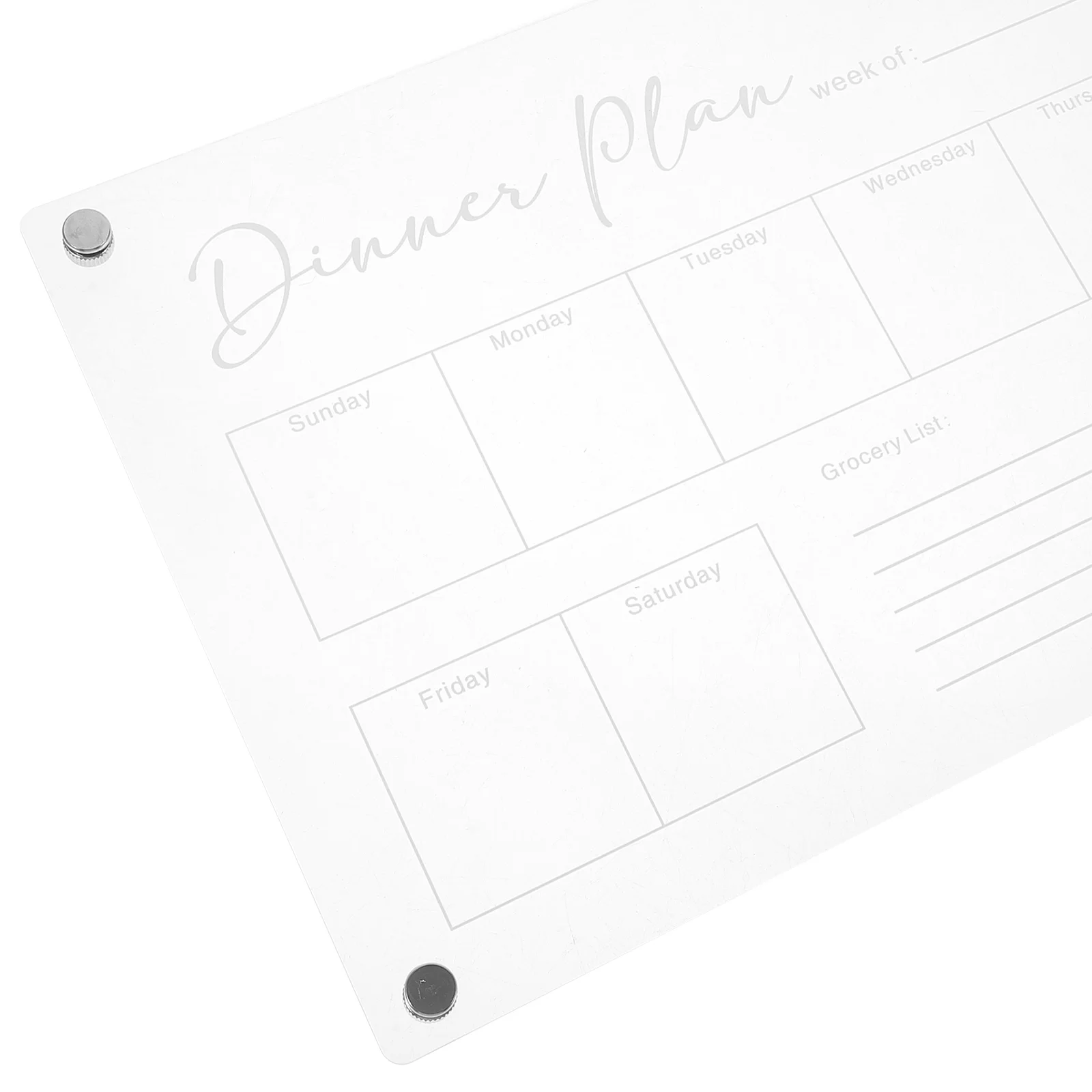 Erasable Notepad Fridge Board Refrigerator Boards Rewritable Clear Writing Acrylic Dry Erase