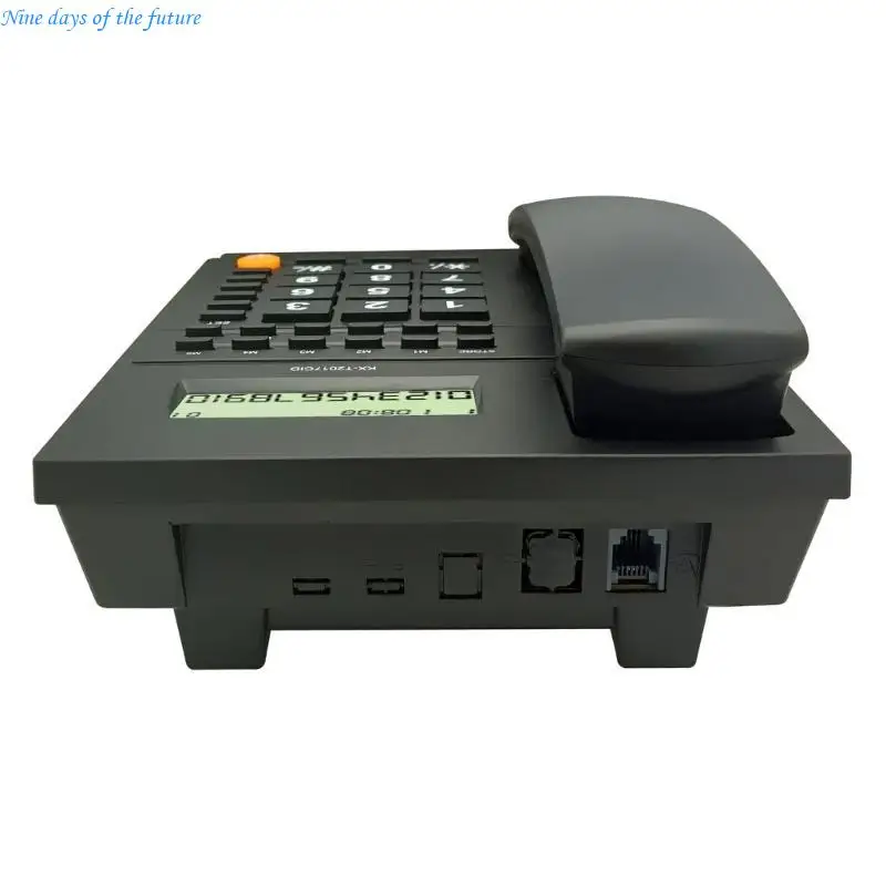 Home Landline Fixed Telephone Desk Phone with Caller Identification Corded Phone Noise Reduction Speed E65A
