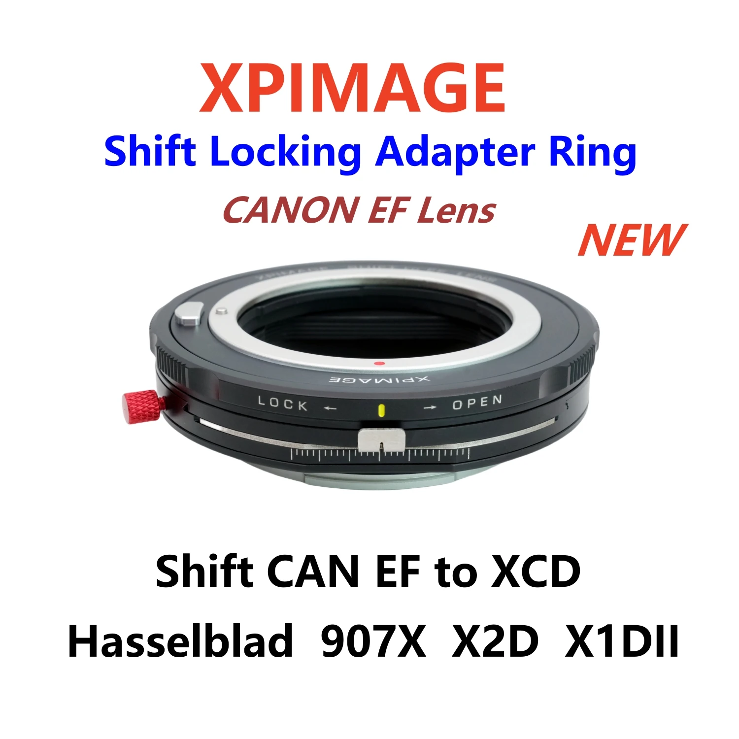 XPimage Shift EF to XCD for Hasselblad XCD Camera to CANON EF Lens to Shift EF/EOS-XCD 907X 100C X2D X1D2  shift Adapter ring