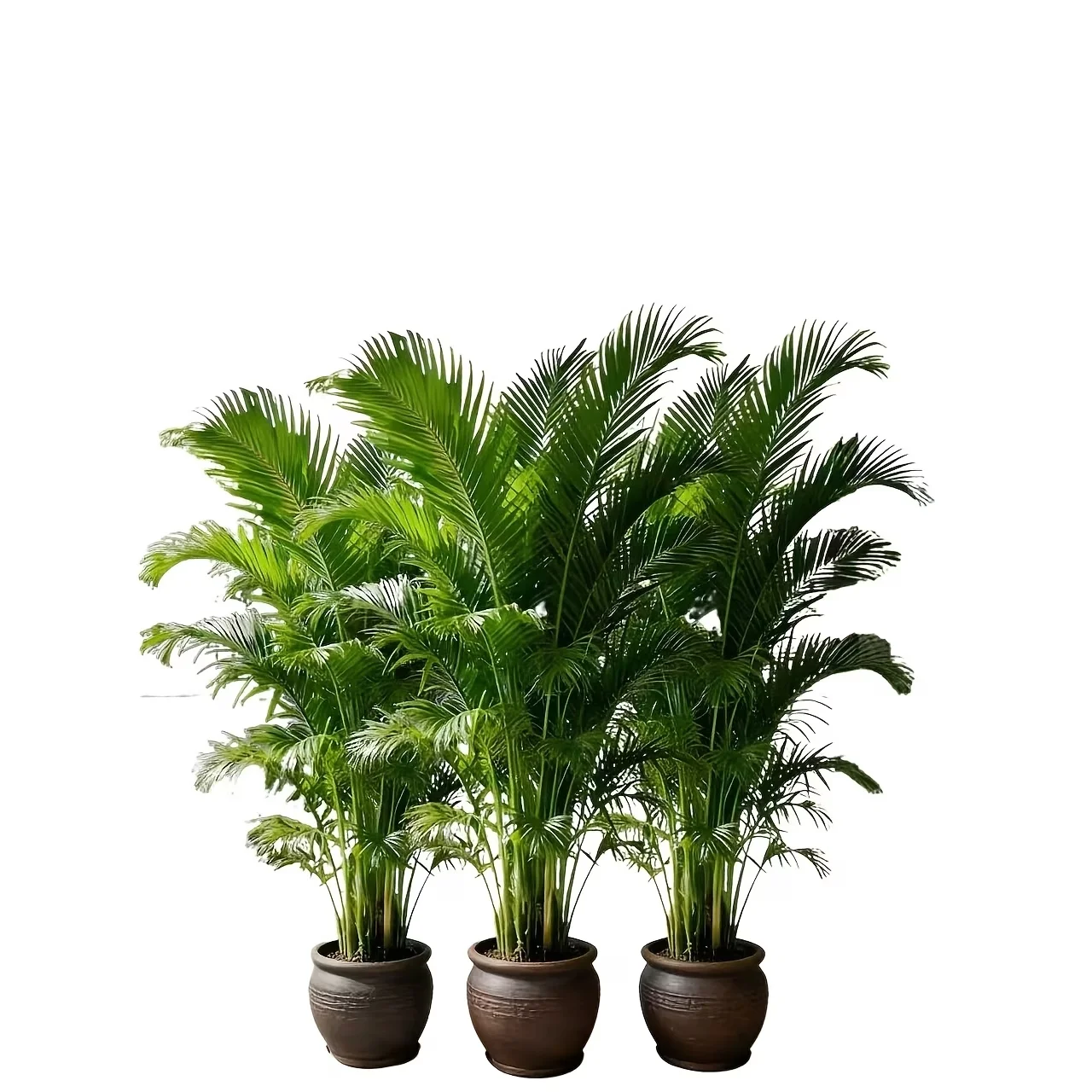 

1 шт. Гигантское искусственное зеленое растение для улицы | Искусственная пальма, не требующая ухода, подходит для декора внутри и снаружи помещений