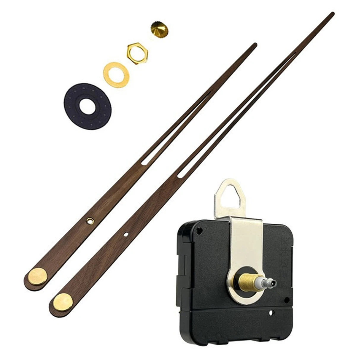 Custom Clock Parts DIY Clock Kit DIY Craft Home Improvement Clock Movement Versatile Replacement Parts Brown And Black Colors