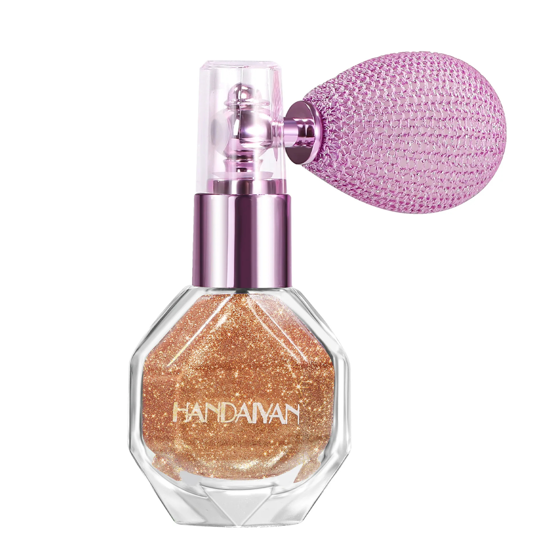 Body Brightening Glitter Highlighter Spray Airbrush Spray Bottle Mini On-the-go Refill Spray