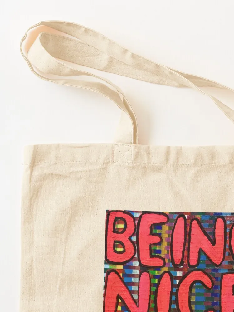 Be Nice Tote Bag shoping bag reusable shopping bag shopper bags for women shopper women