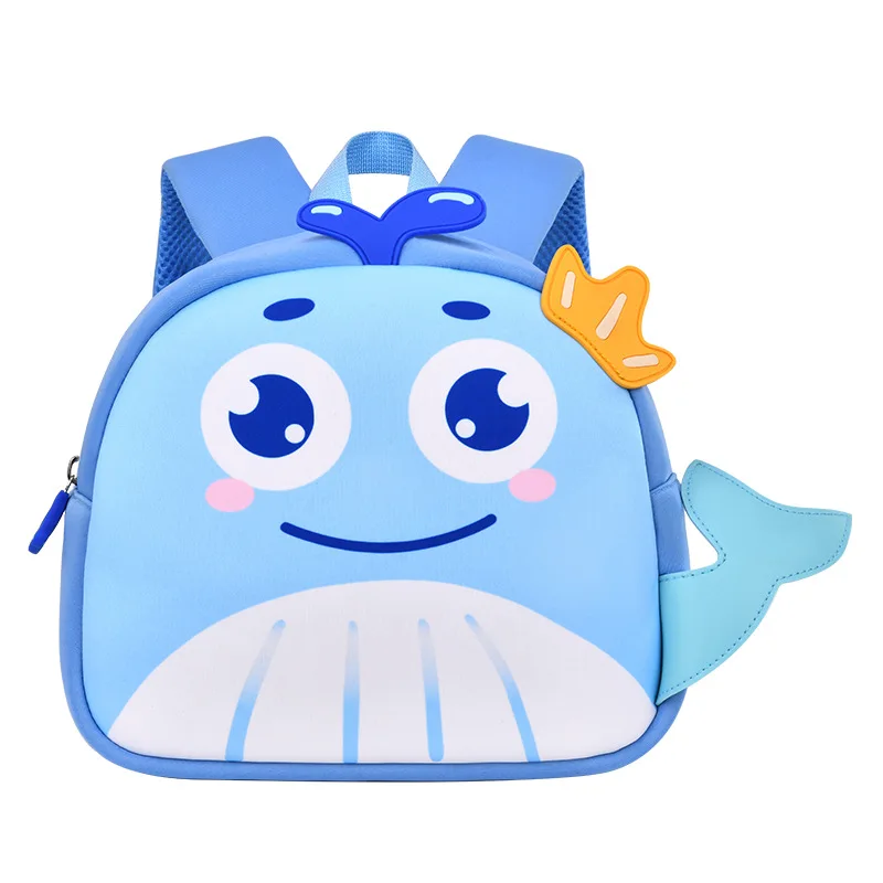 Cartoon Whale School Bags for Kids Light Weight Kindergarten Girls Kawaii Backpacks Toddler Boys Back Pack Mochilas Escolares