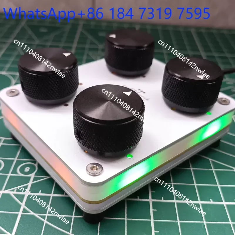 4 Knob USB-C MIDI Controller Custom CC Volume Music Host Software Compatible