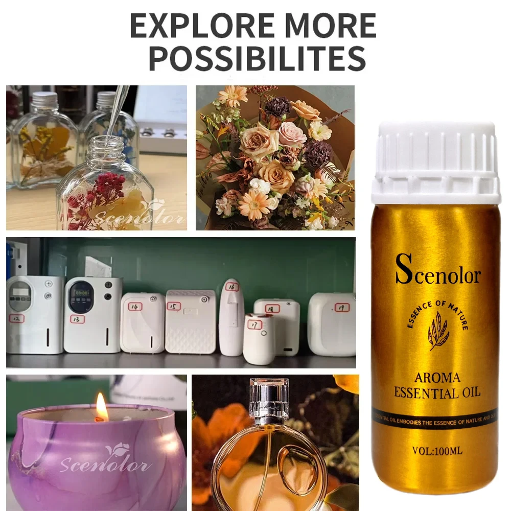100ML Branded Perfume Oils Room Fragrance Essential Oil Aroma Diffuser Oils Aromatic Oil Pure Plant Scent Oil Home Air Freshener