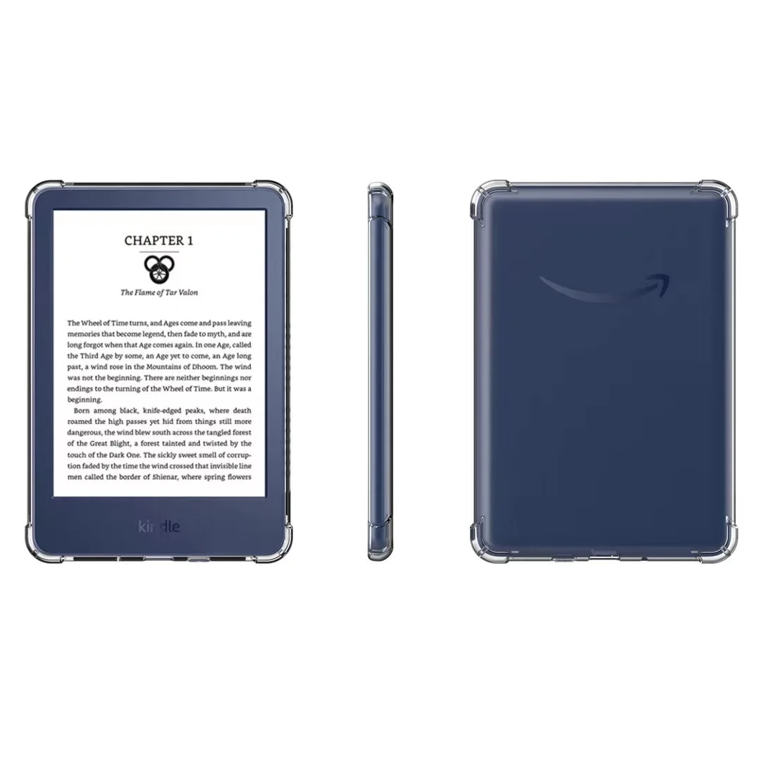 Silicon Case For 6\'\' All-new Kindle (2022 Release) 11th Generation Clear Transparent Soft TPU Back Tablet Cover Coqe