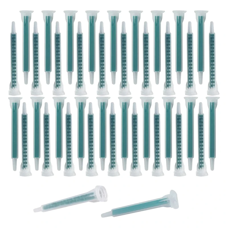 40 Piece Epoxy Mixing Nozzle Electrostatic Mixing Nozzle Cartridge Tip 50Ml/1.7Oz (1:1/1:2 Ratio) 16 Elements